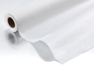 Table Paper Crepe White Standard 24'x125' [007]  .. .  .  